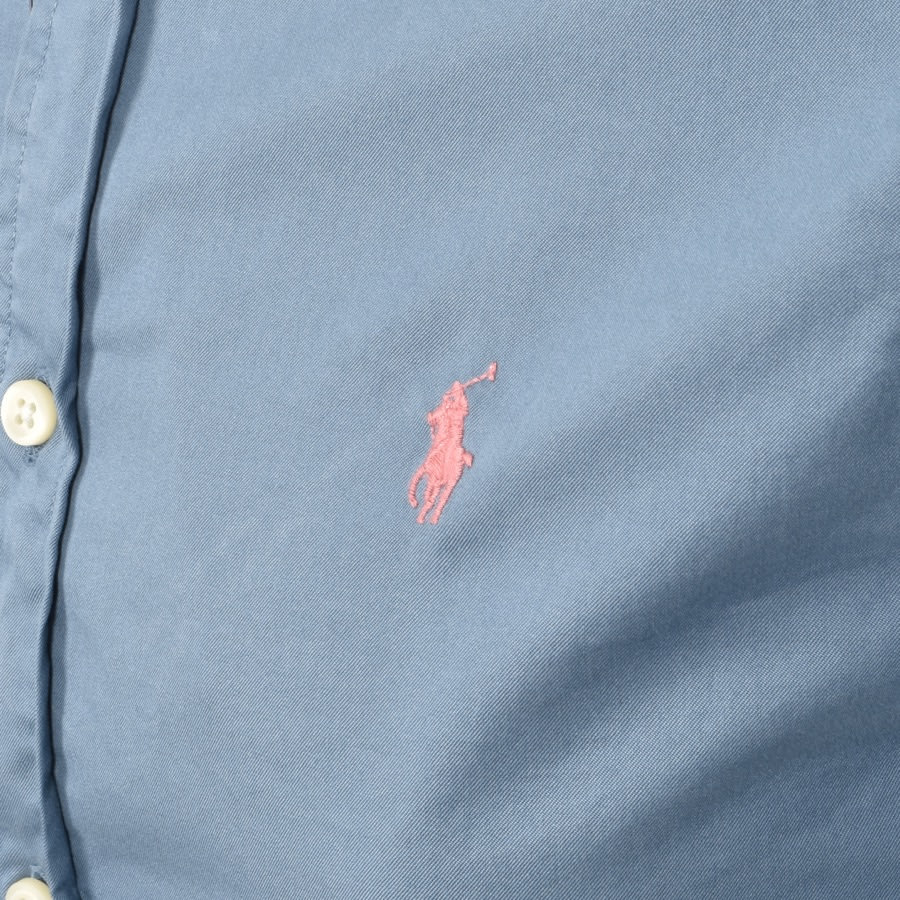 Alternative Image for ProductRalph Lauren Chino Long Sleeved Shirt Blue3